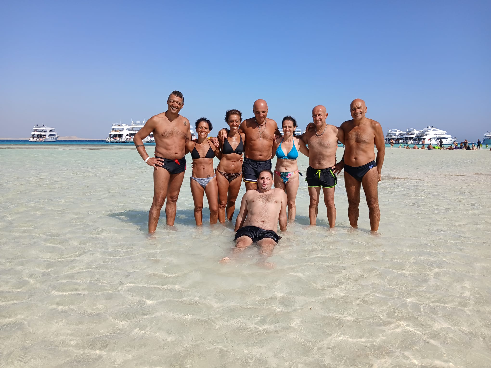 White Island yacht trip in Sharm El Sheikh with crystal clear water and snorkeling